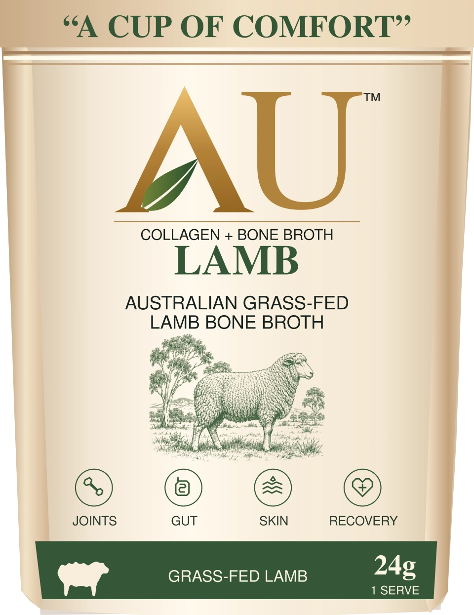 Lamb AU Collagen + Bone Broth pouch