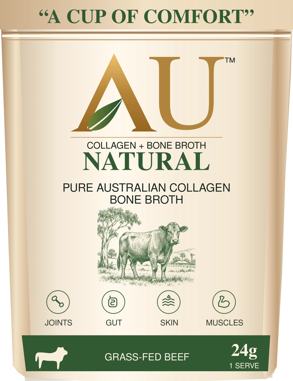 Natural AU Collagen + Bone Broth pouch